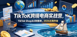 TikToK跨境电商实战营，TikTok Shop从0到爆单，2026出海夺金-网创资源总站