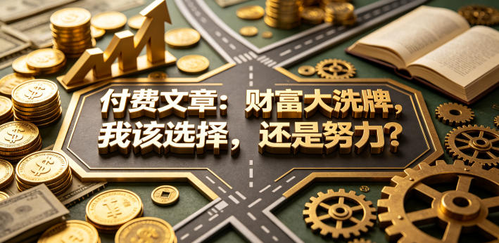付费文章：财富大洗牌，我该选择，还是努力？-网创资源总站