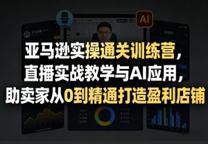 亚马逊实操通关训练营，直播实战教学与AI应用，助卖家从0到精通打造盈利店铺(更新5月8日)-网创资源总站
