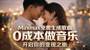 Minimax免费生成歌曲实测！0成本做音乐，说唱流行Lofi一键生成-网创资源总站