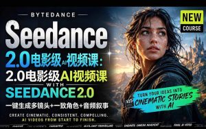 字节跳动的Seedance 2.0 AI电影视频生成制作教程，一键生成多镜头+一致角色+音频叙事-中英字幕-网创资源总站