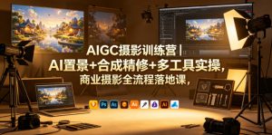 AIGC摄影训练营｜AI置景+合成精修+多工具实操，商业摄影全流程落地课-网创资源总站
