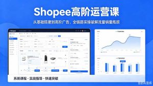 Shopee高阶运营课-2026年5月更新,从基础搭建到高阶广告,全链路实操破解流量销量瓶颈-网创资源总站